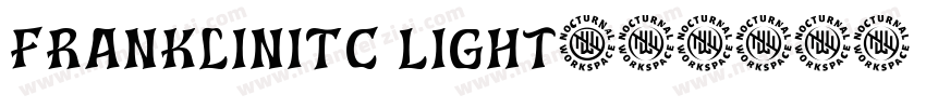 FranklinITC Light字体转换